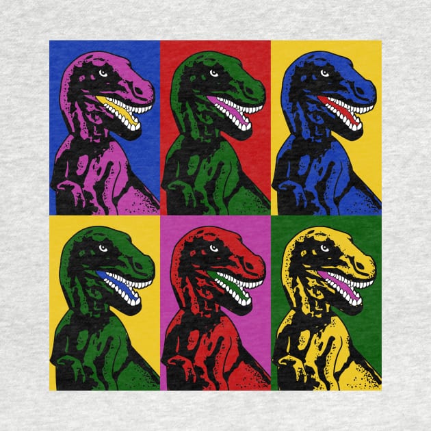 Dinosaur Pop Art by tabners